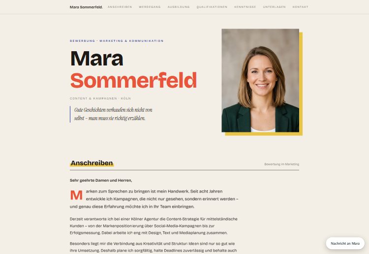 Atelier &ndash; Design-Vorschau